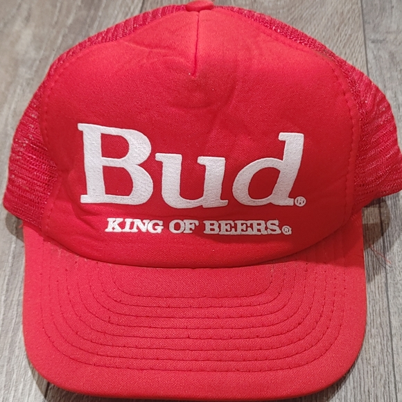 Casquette Snapback Vintage Budweiser King Of Beers Rouge - USA - Occasion